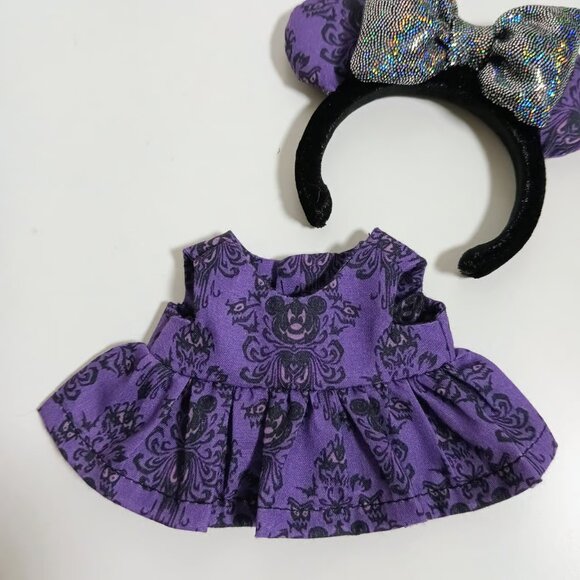 Disney Haunted Mansion Inspired Dress and Ears Made to fit Labubu - Picture 6 of 7